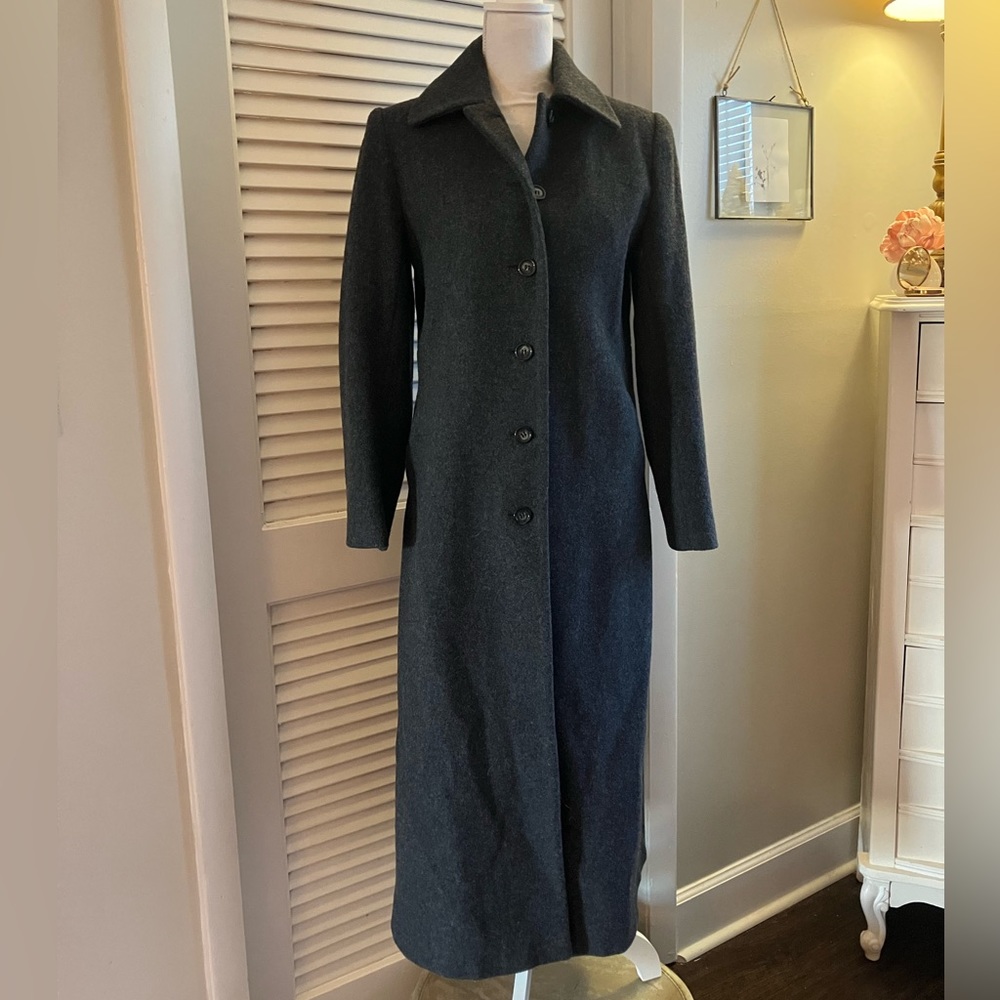 Classic Vintage Wool Ankle-Length Coat